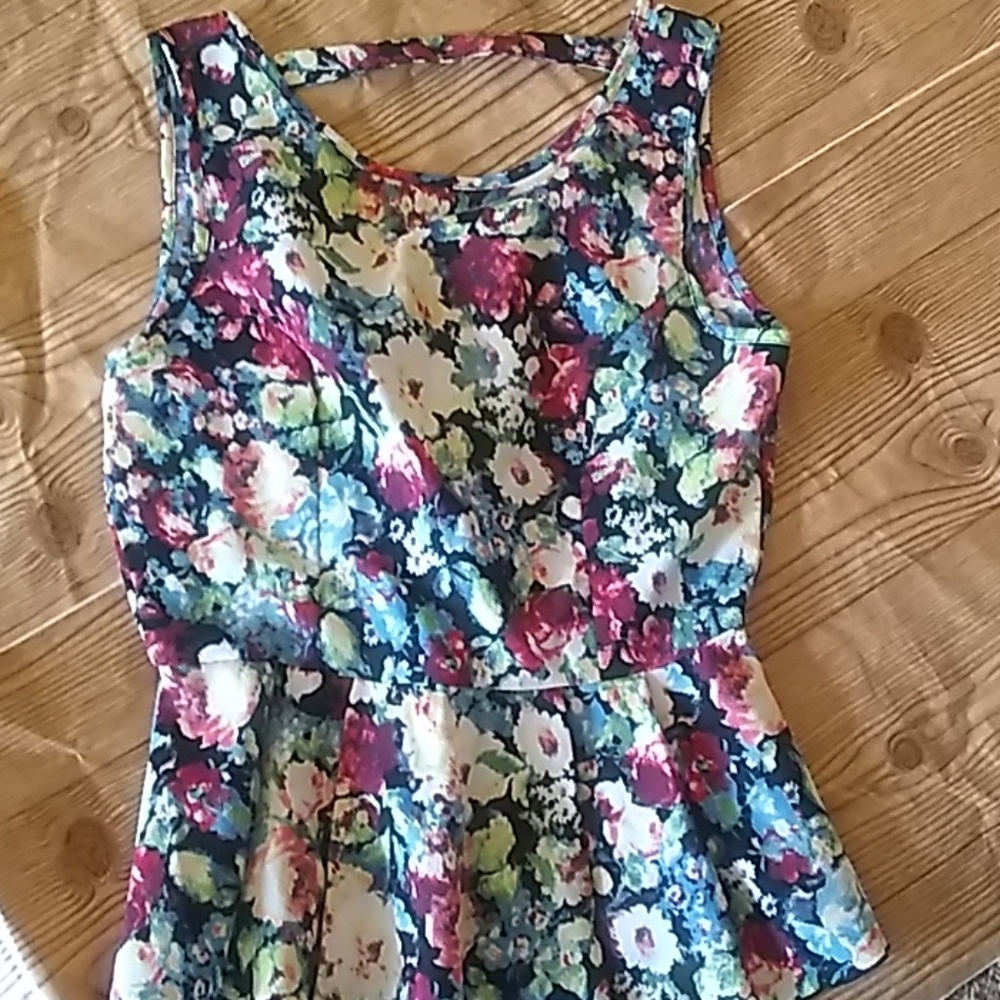 Floral Peplum top
